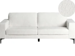 Sofa 3 personers VADSTENA Boucle Cremehvid