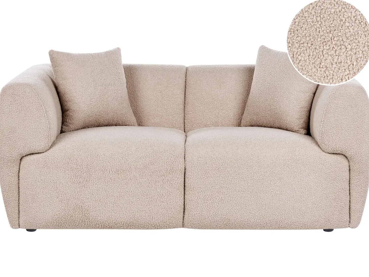Sofa 2 personers VALBY Boucle Beige