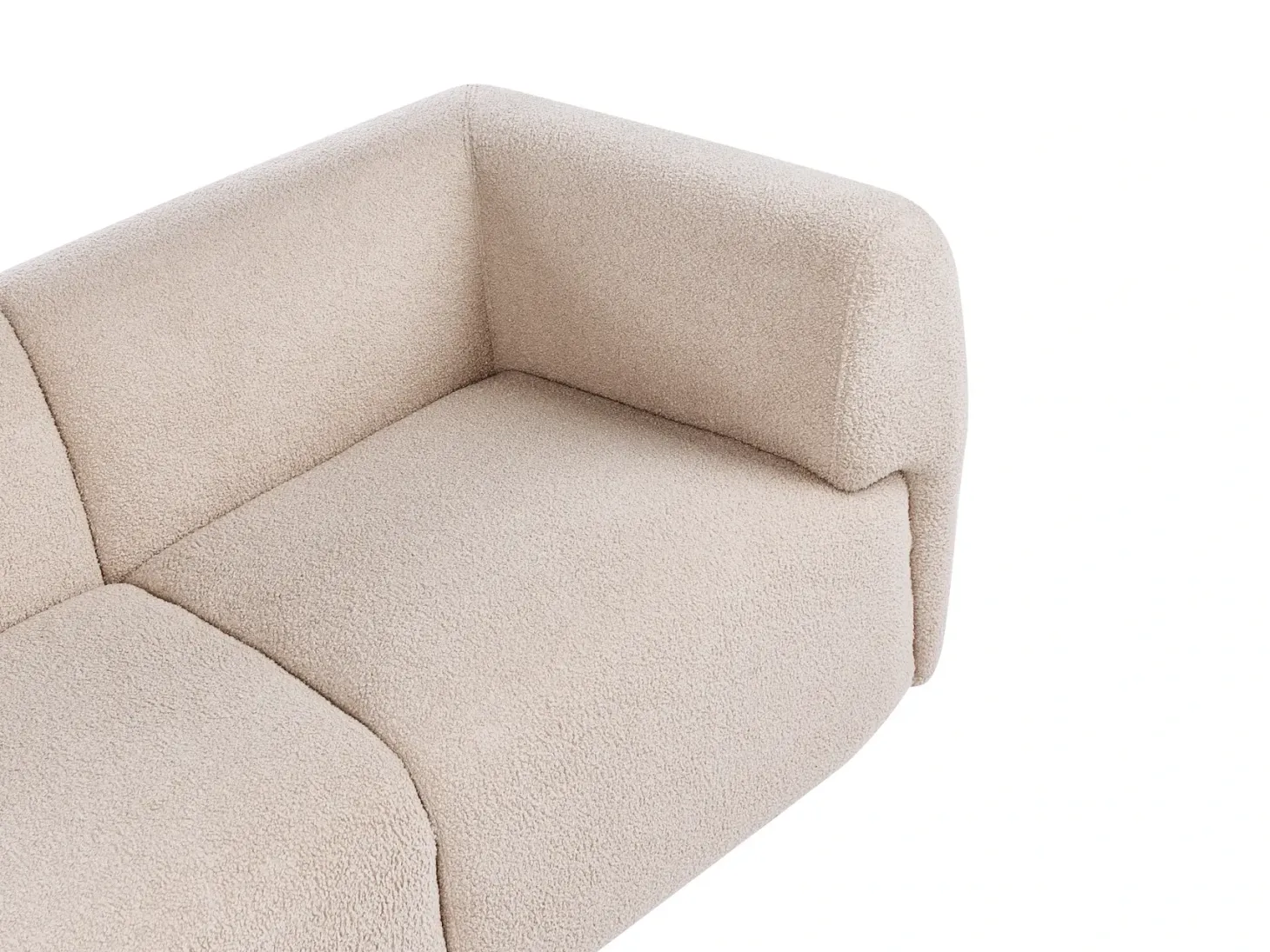 Sofa 2 personers VALBY Boucle Beige