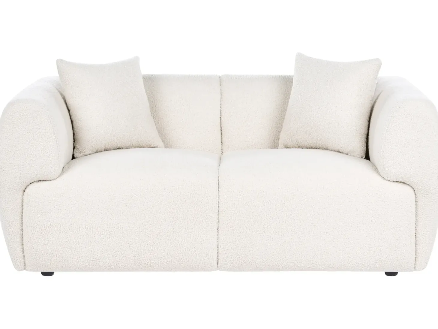 Sofa 2 personers VALBY Boucle Cremehvid