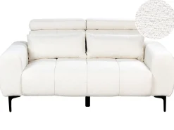 Sofa 2 personers VEGAMO Boucle Hvid