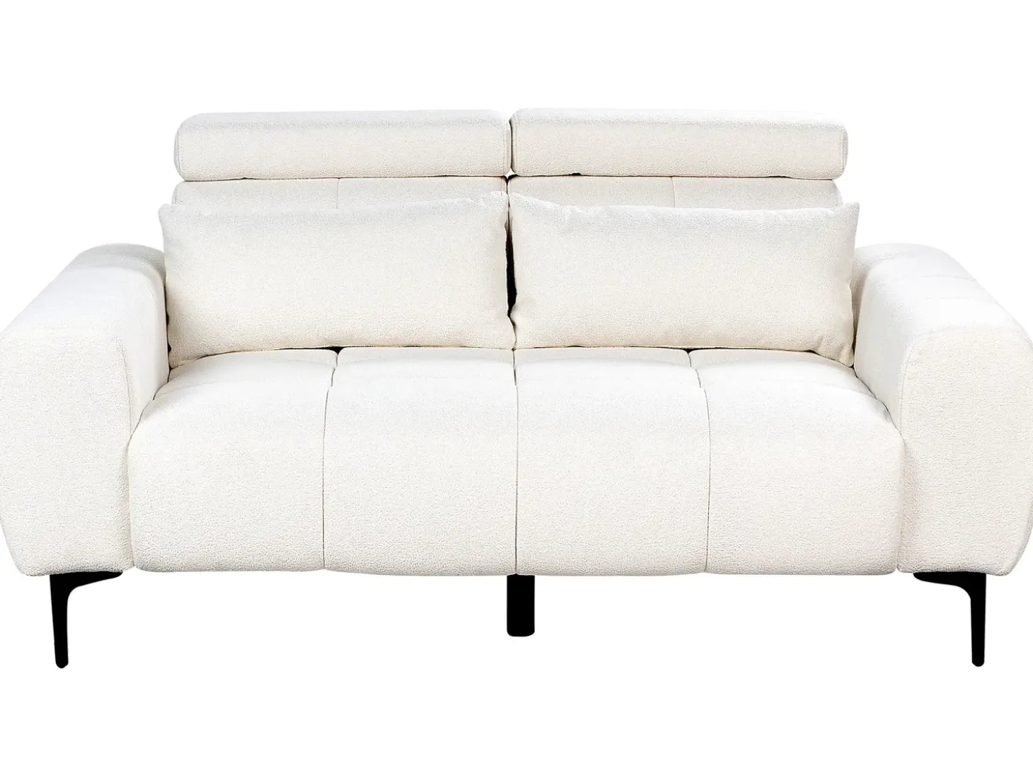 Sofa 2 personers VEGAMO Boucle Hvid