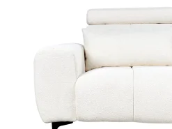 Sofa 2 personers VEGAMO Boucle Hvid