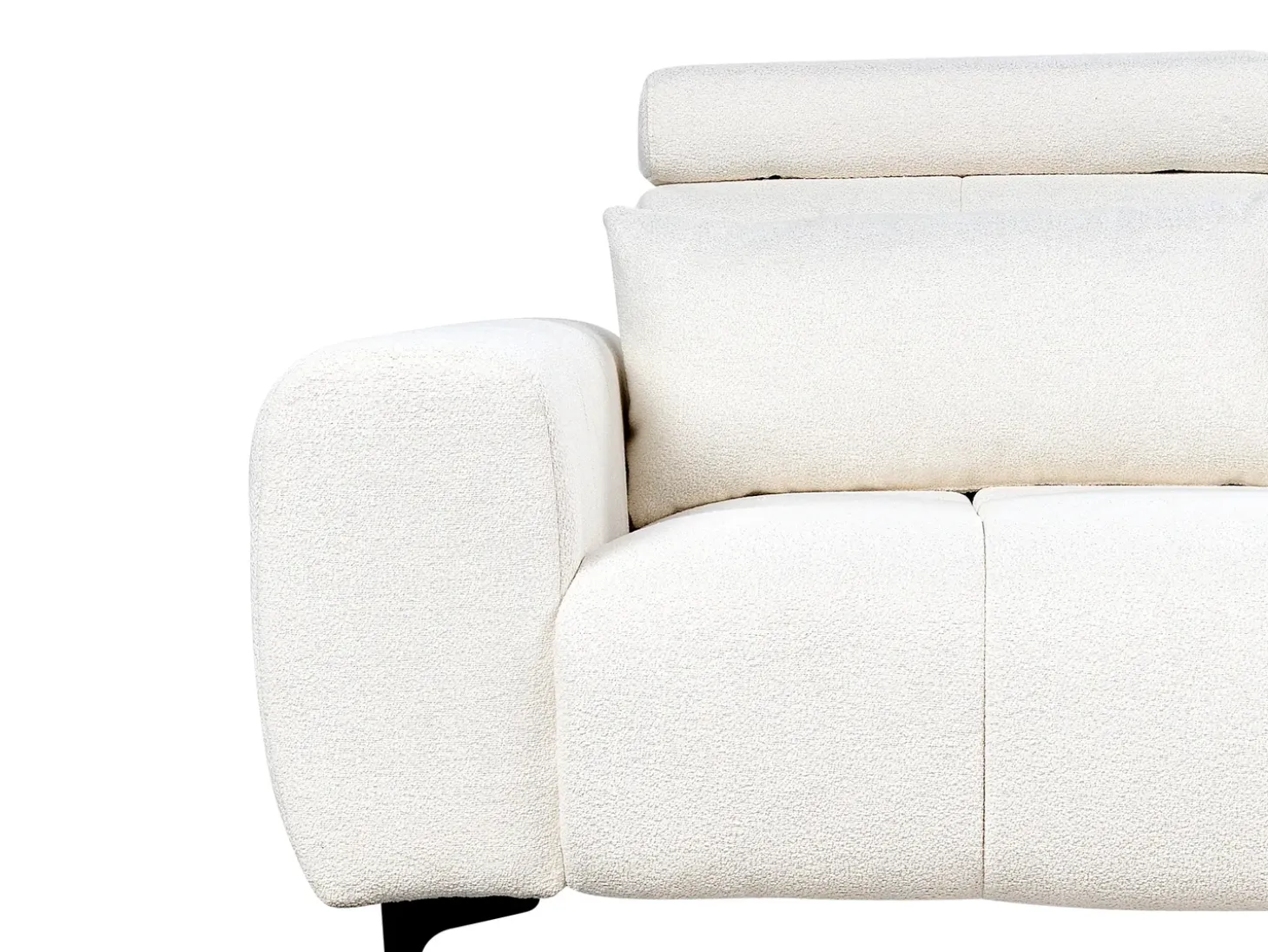 Sofa 2 personers VEGAMO Boucle Hvid