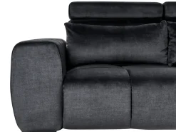 Sofa 2 personers VEGAMO Velour Sort