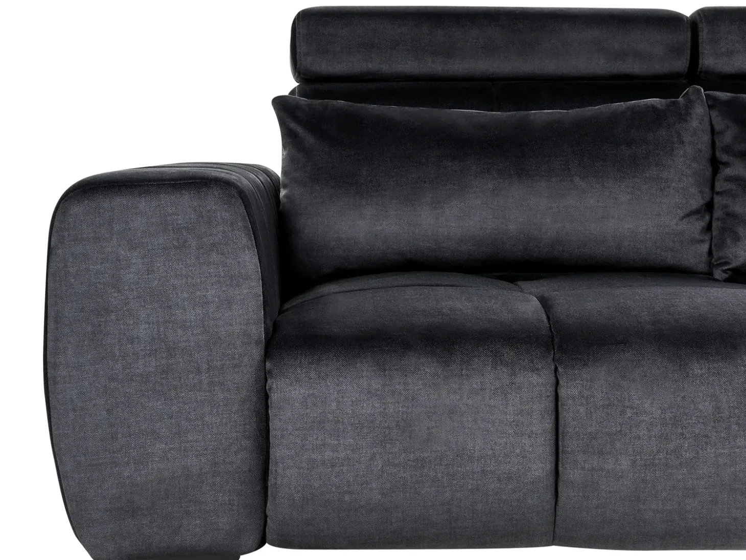 Sofa 2 personers VEGAMO Velour Sort