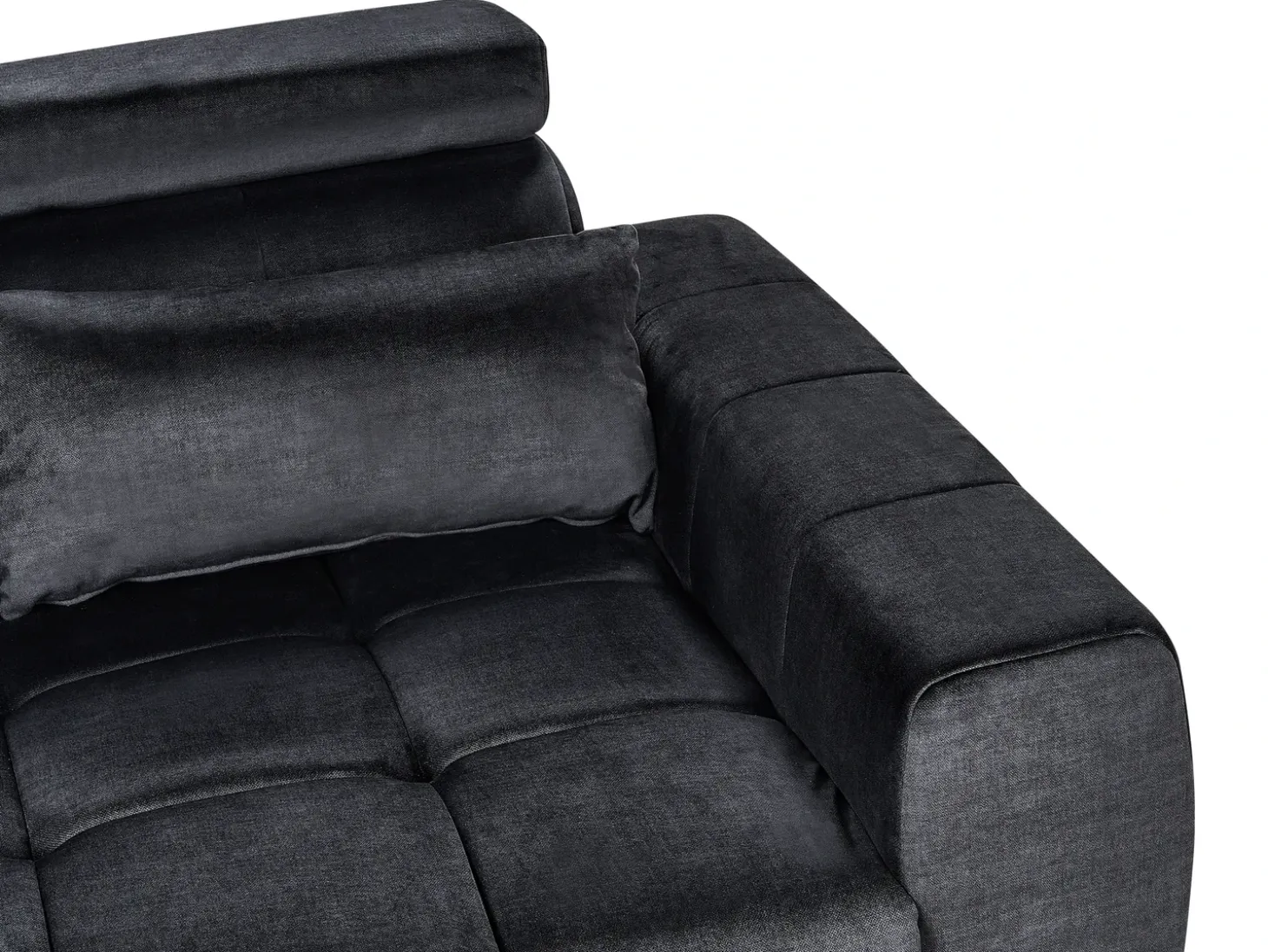Sofa 2 personers VEGAMO Velour Sort