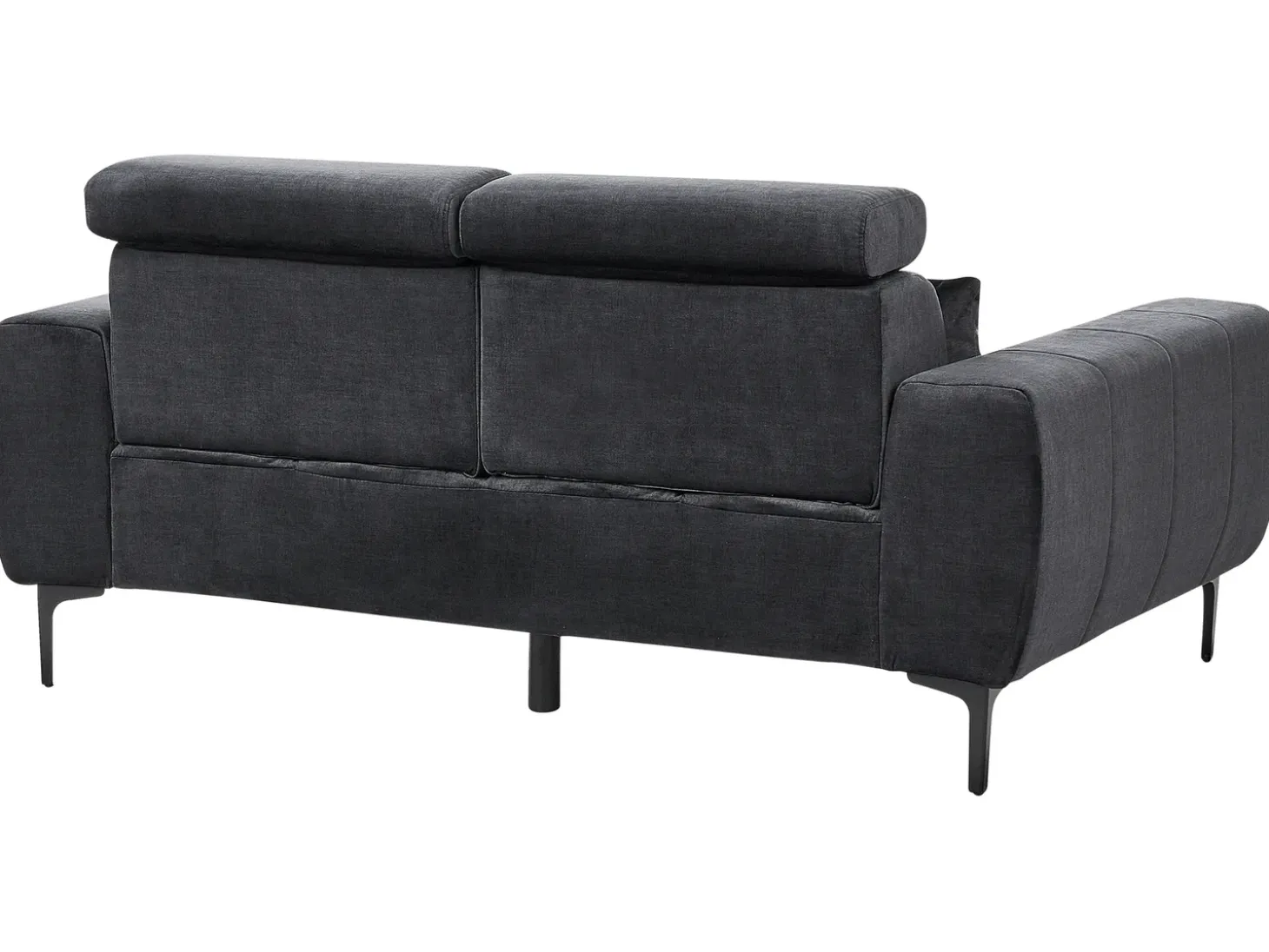 Sofa 2 personers VEGAMO Velour Sort