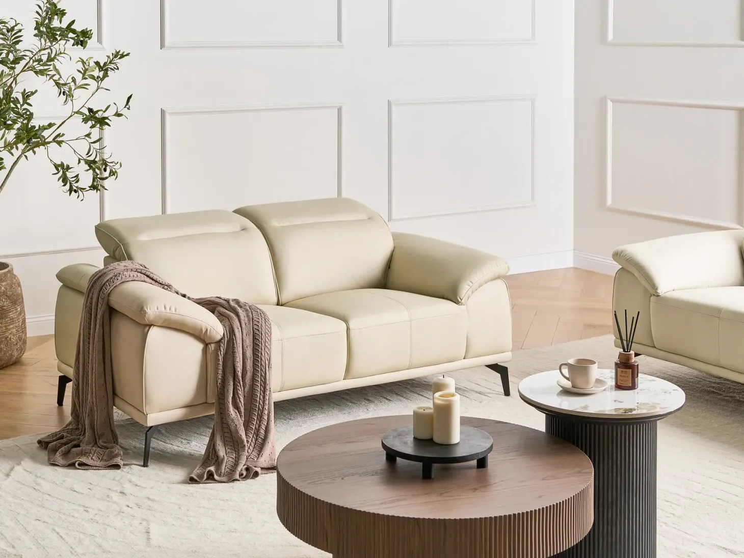 Sofa 2 personers VEJEN Beige
