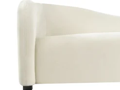 Sofa 3 personers VELTADA Velour Cremehvid