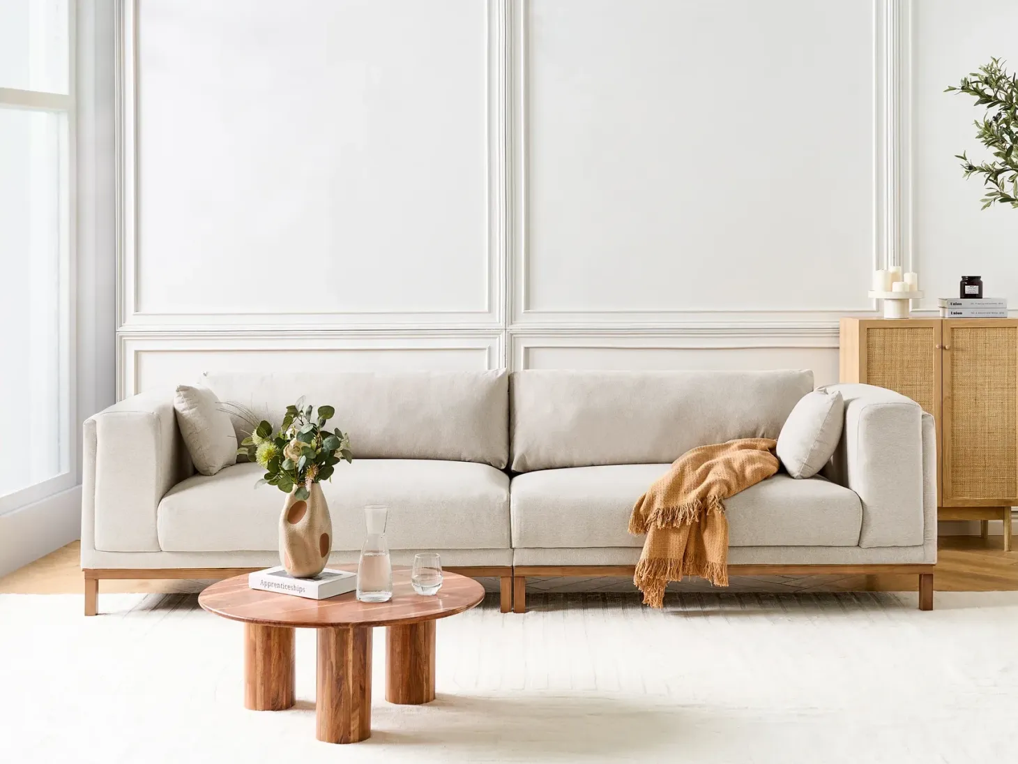 Sofa 4 personers VENG Lys Beige