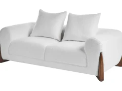 Sofa 2 personers VINLIDEN Boucle Hvid