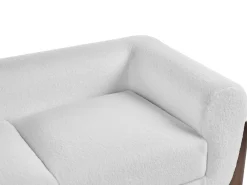 Sofa 2 personers VINLIDEN Boucle Hvid
