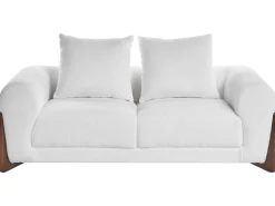 Sofa 2 personers VINLIDEN Boucle Hvid