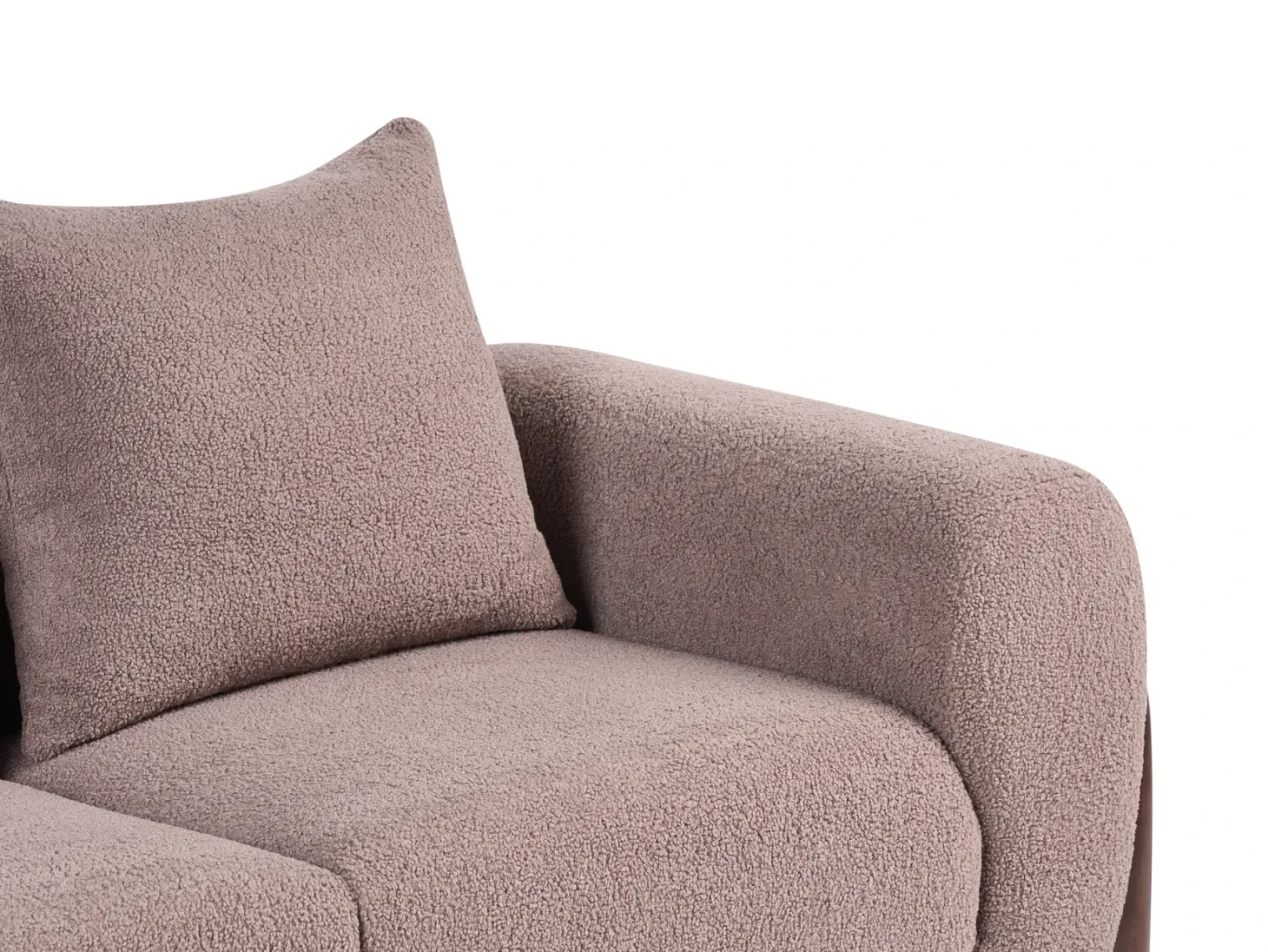 Sofa 2 personers VINLIDEN Boucle Brun