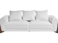 Sofa 3 personers VINLIDEN Boucle Hvid