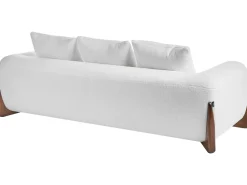 Sofa 3 personers VINLIDEN Boucle Hvid