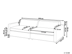 Sofa 3 personers VINSTRA Beige