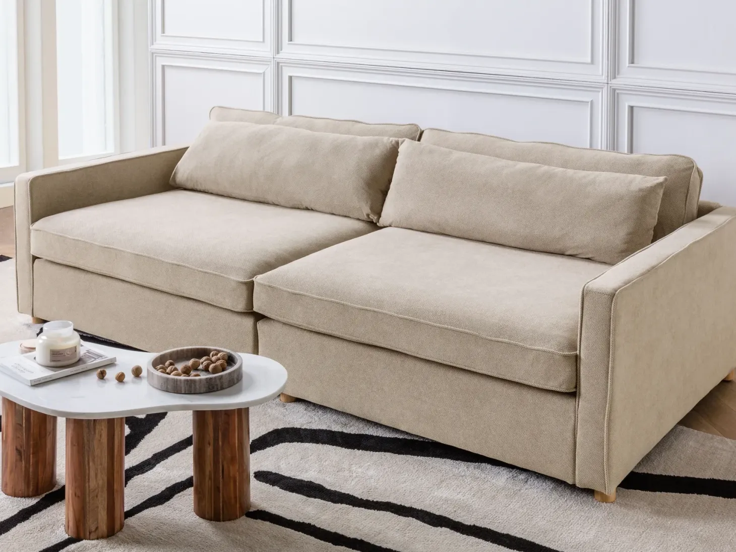 Sofa 3 personers VINSTRA Brungrå