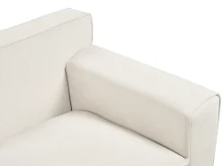 Sofa 3 personers VISKAN Chenille Cremehvid