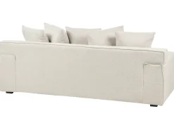 Sofa 3 personers VISKAN Chenille Cremehvid