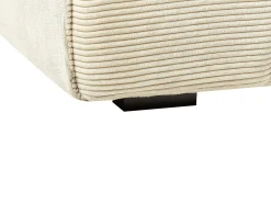 Sofa 3 personers VISKAN Fløjl Lys Beige