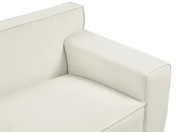 Sofa 3 personers VISKAN Velour Cremehvid