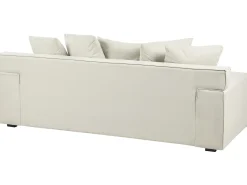 Sofa 3 personers VISKAN Velour Cremehvid
