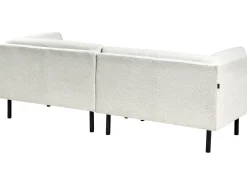 Sofa 3 personers VORGOD Boucle Cremehvid