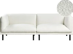 Sofa 3 personers VORGOD Boucle Cremehvid