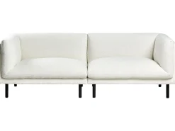 Sofa 3 personers VORGOD Boucle Cremehvid