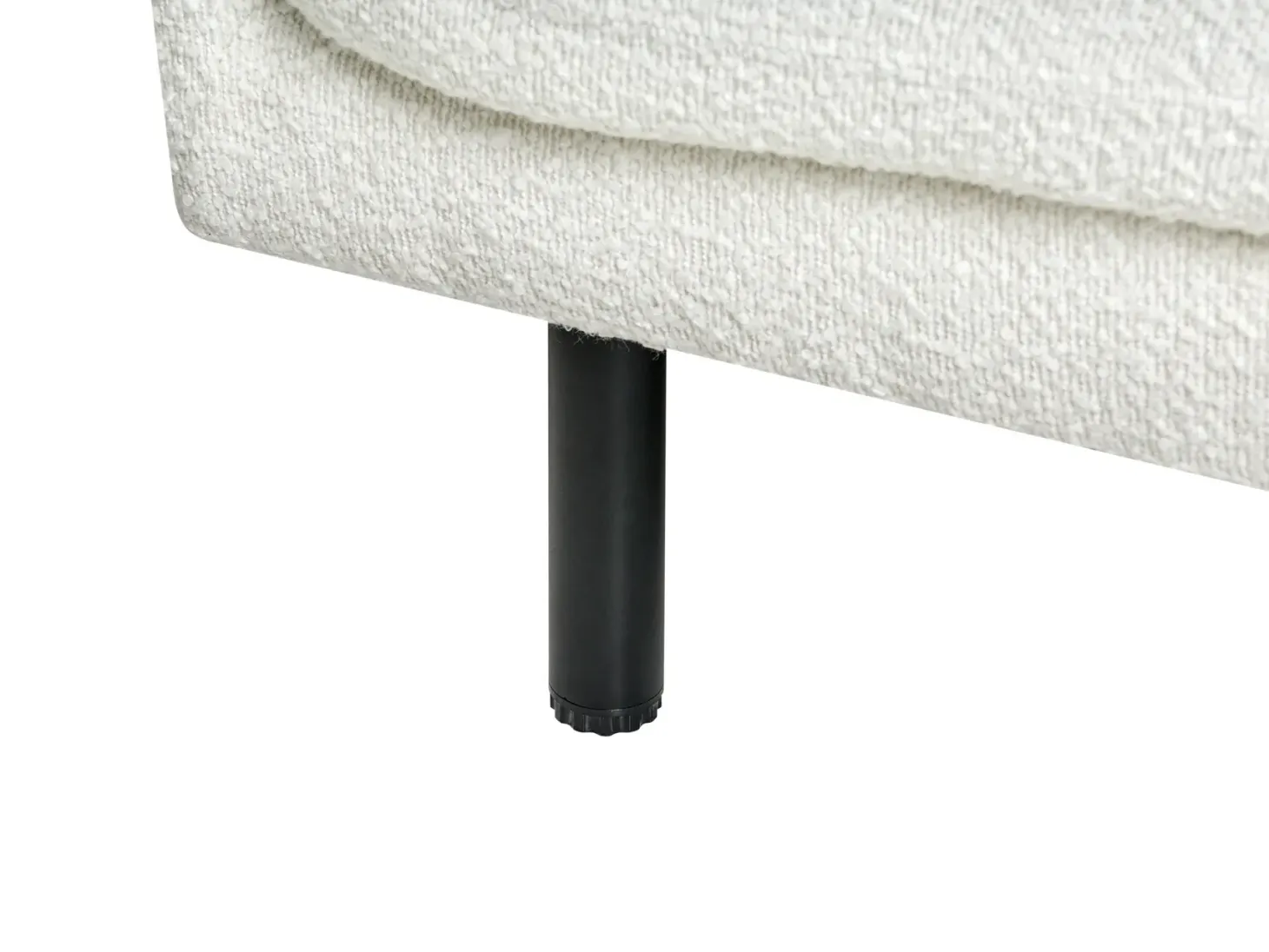 Sofa 2 personers VORGOD Boucle Cremehvid
