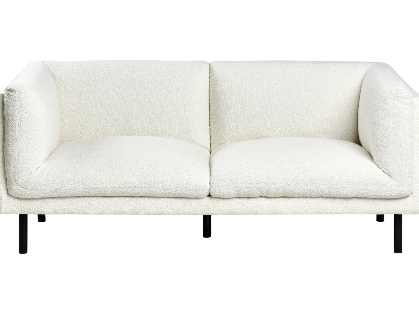 Sofa 2 personers VORGOD Boucle Cremehvid
