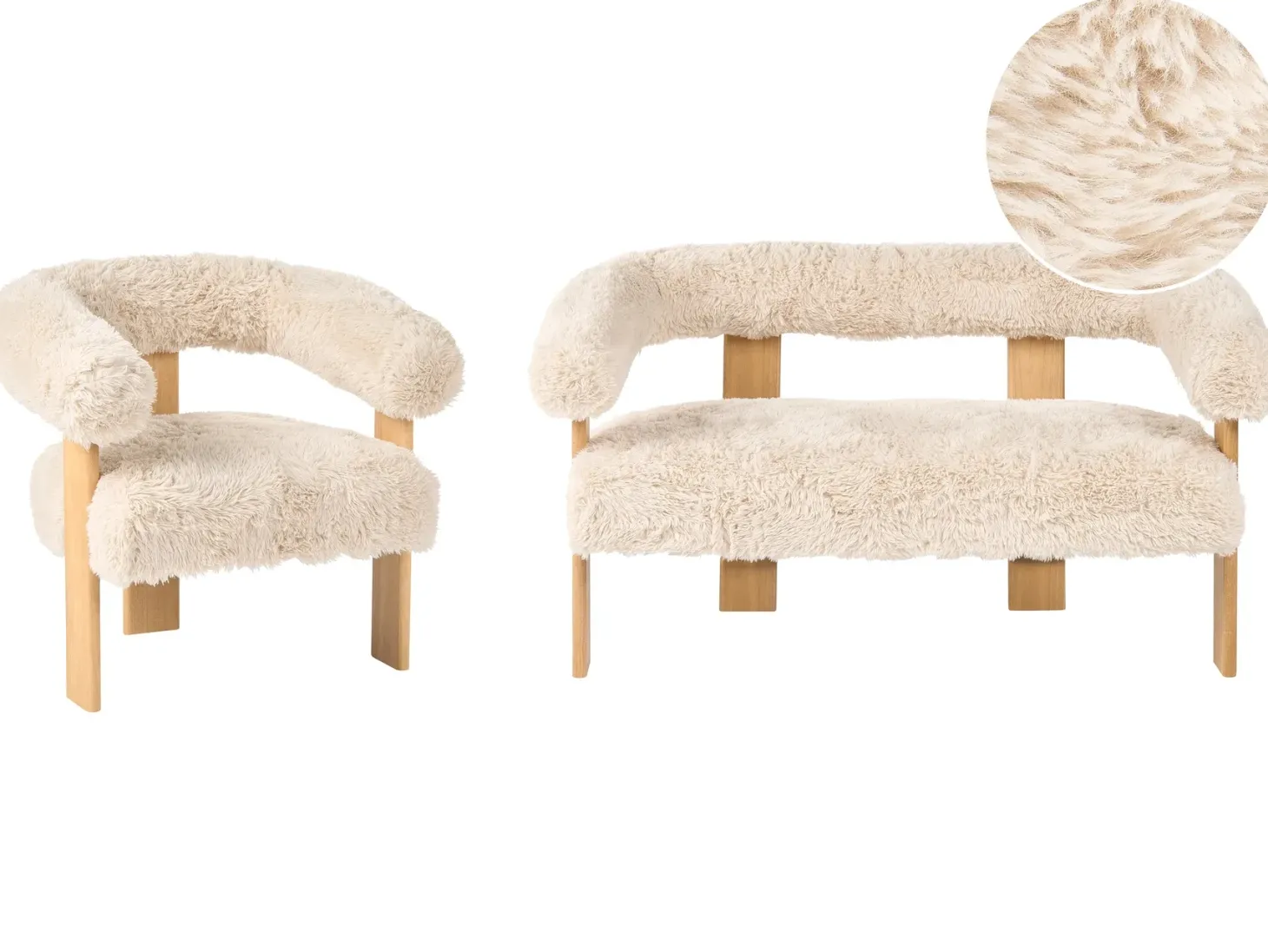 Sofasæt ILBRO Kunstig pels