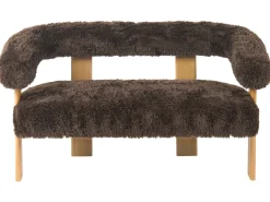 Sofasæt ILBRO Kunstig pels Mørkebrun/ Lysebrun