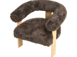 Sofasæt ILBRO Kunstig pels Mørkebrun/ Lysebrun