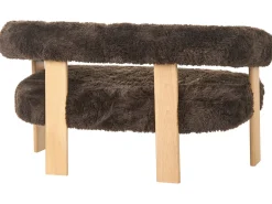 Sofasæt ILBRO Kunstig pels Mørkebrun/ Lysebrun