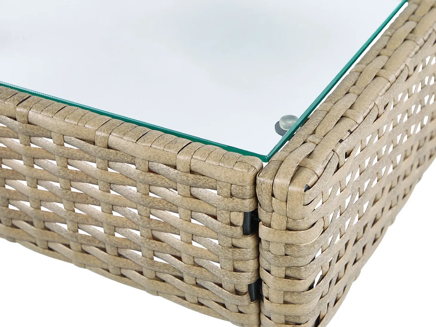Sofasæt med bord MARSALA PE-rattan Lysebrun