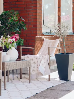 Sofasæt med bord MARSALA PE-rattan Lysebrun