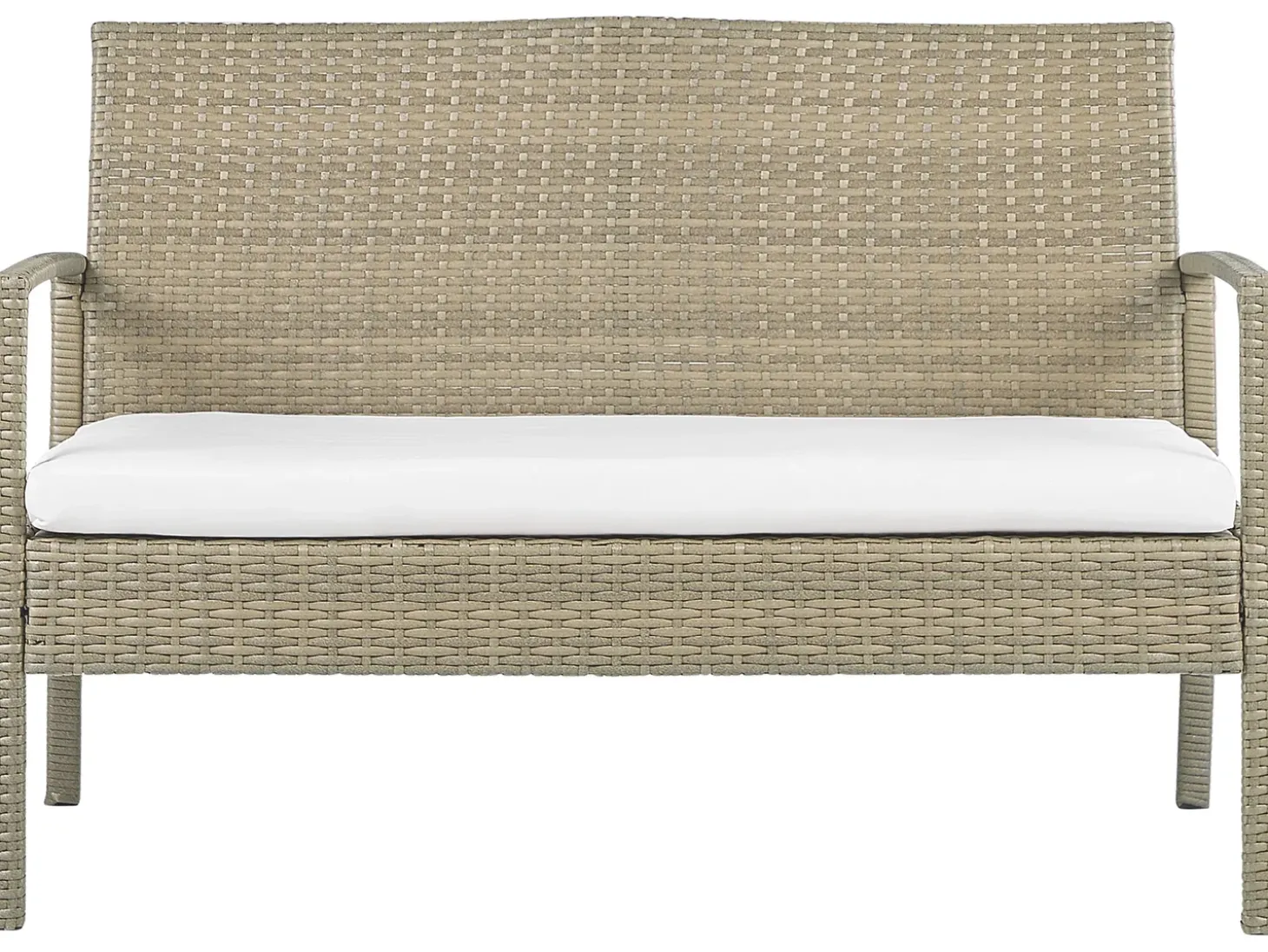 Sofasæt med bord MARSALA PE-rattan Lysebrun