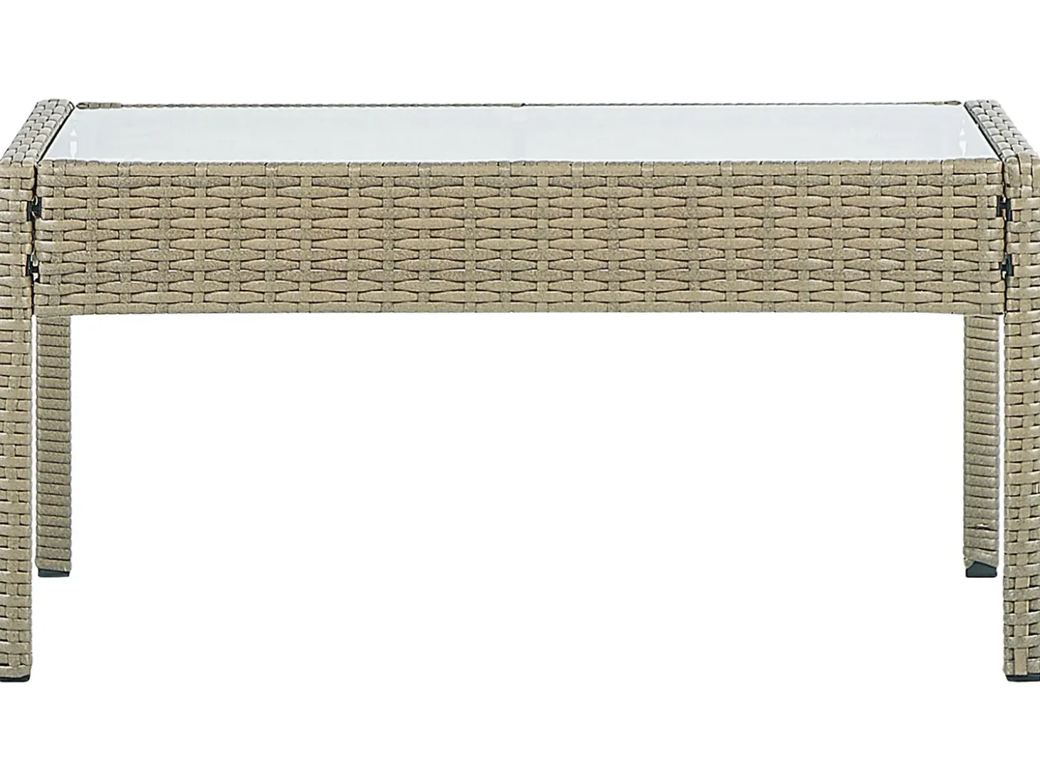 Sofasæt med bord MARSALA PE-rattan Lysebrun