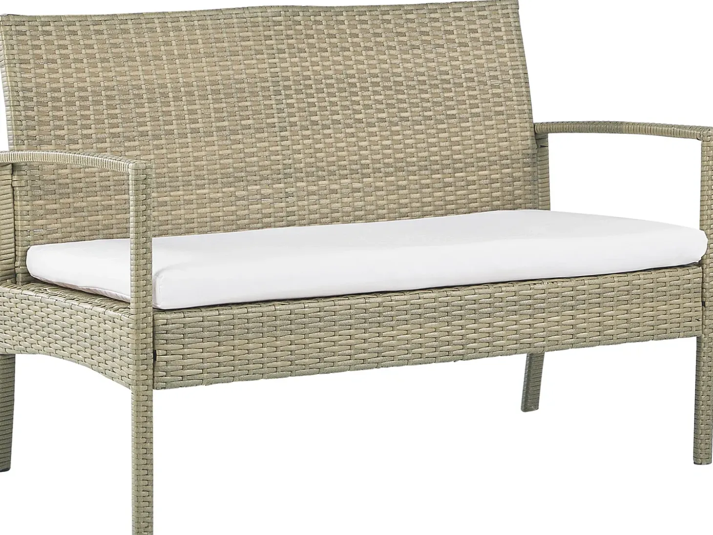 Sofasæt med bord MARSALA PE-rattan Lysebrun