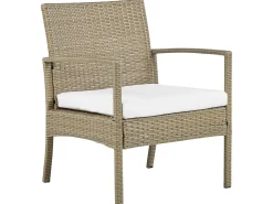 Sofasæt med bord MARSALA PE-rattan Lysebrun