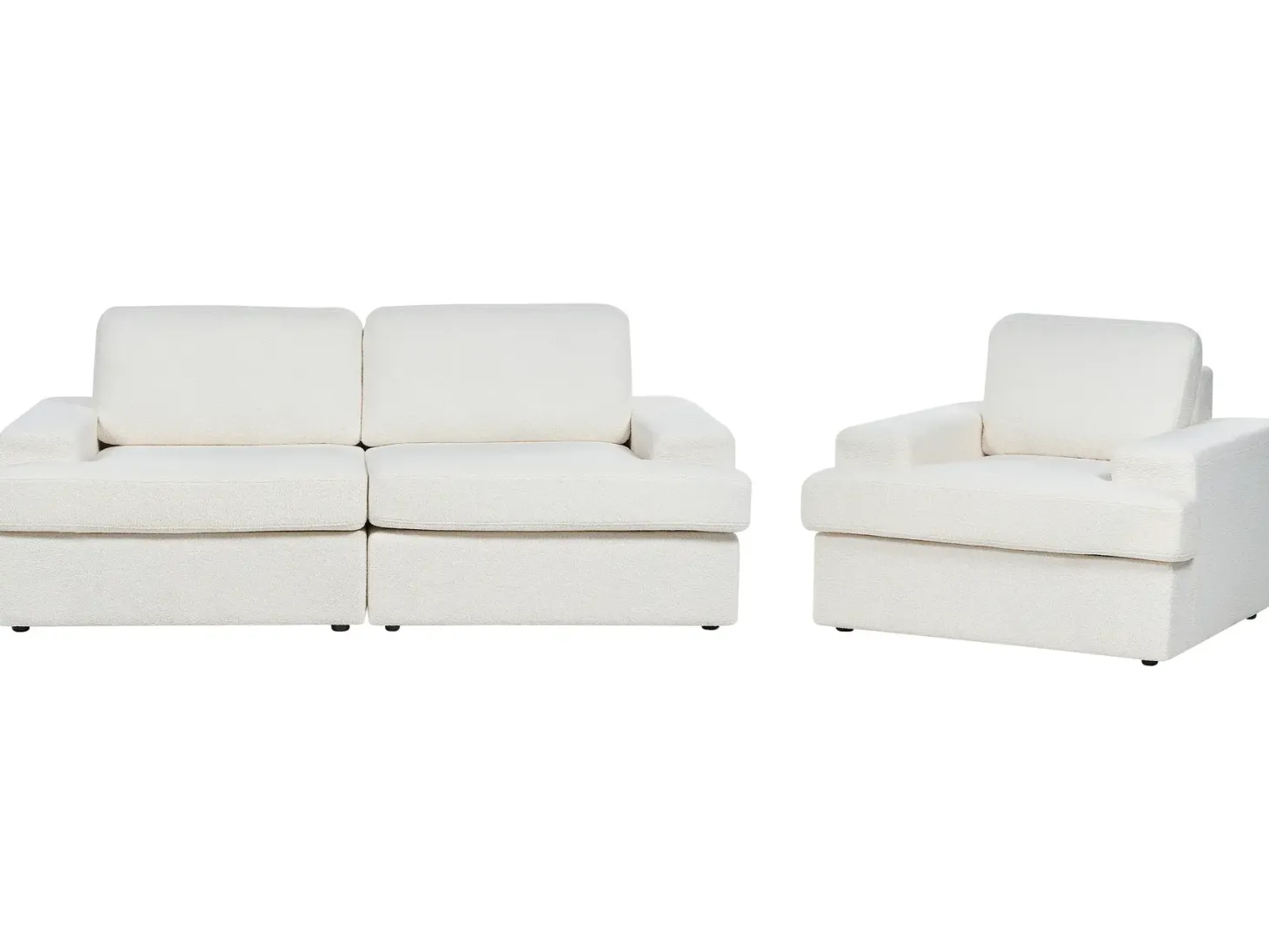 Sofasæt 4 personers ALLA Boucle Cremehvid