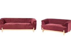 Sofasæt 5 personers ALNOR Chenille Bordeaux