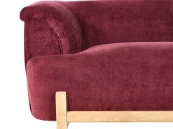 Sofasæt 5 personers ALNOR Chenille Bordeaux