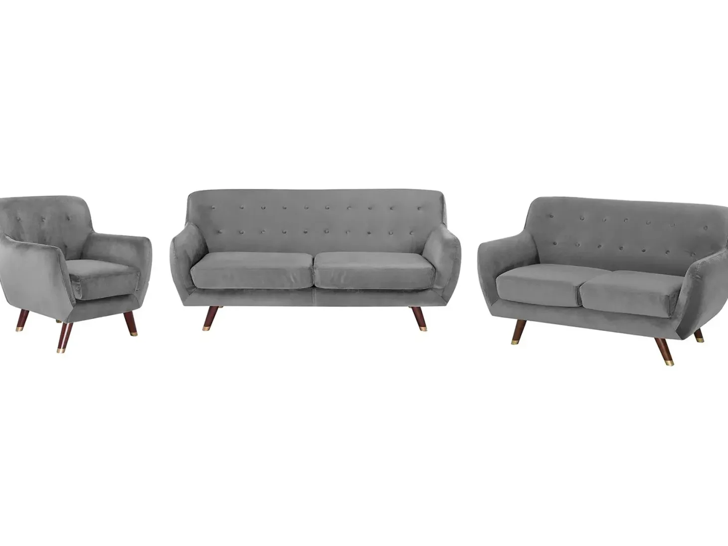Sofasæt 6 personers BODO Velour Grå