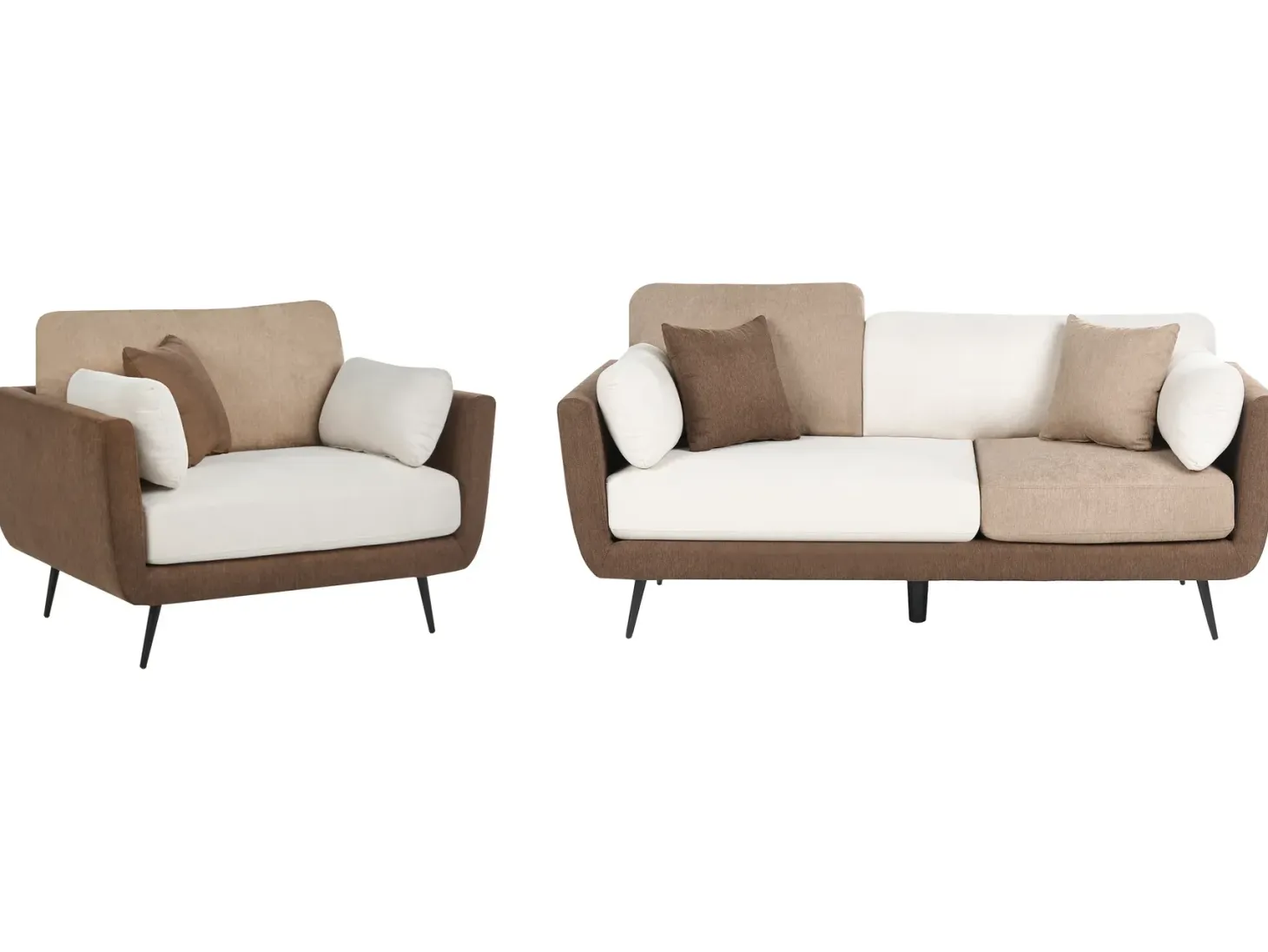 Sofasæt 4 personers BOLGA Brun
