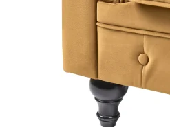 Sofasæt 4 personers CHESTERFIELD Velour Guld