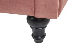 Sofasæt 4 personers CHESTERFIELD Velour Lyserød